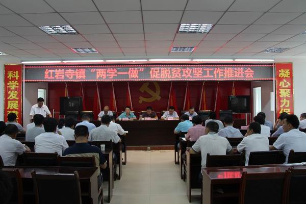 红岩寺镇召开脱贫攻坚现场会