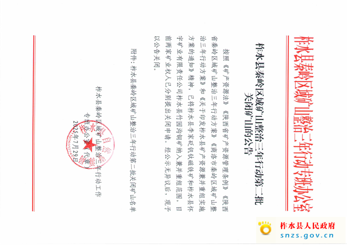 柞水县秦岭区域矿山整治三年行动第二批关闭矿山的公告(2)_页面_1.jpg